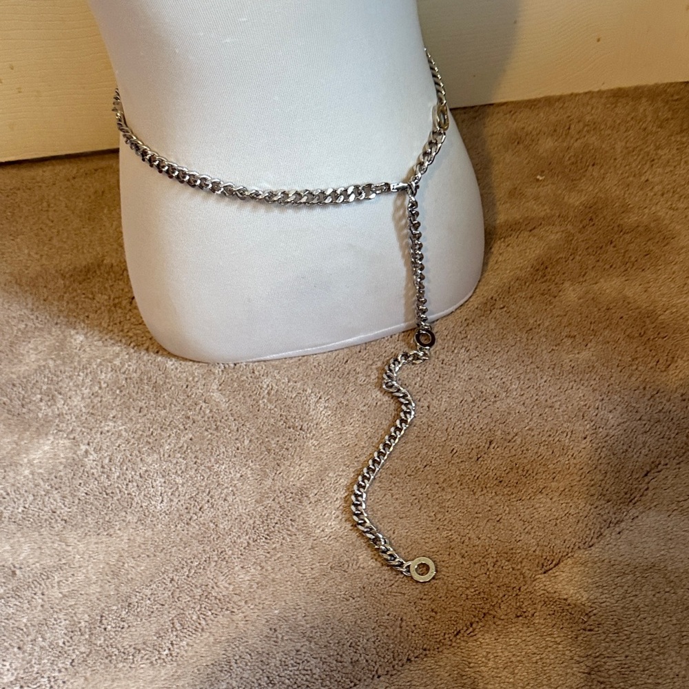 Michael Kors Heavyweight Silver Chain Belt Size S